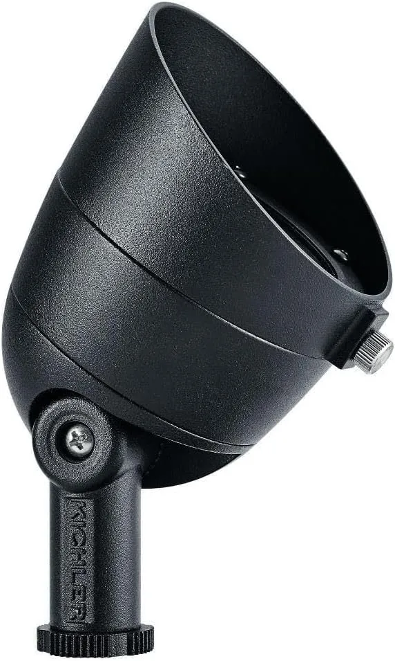 KICHLER Landscape LED 2.5 Watt 2700K Landscape Accent Light in Textured Black, 16151BKT27