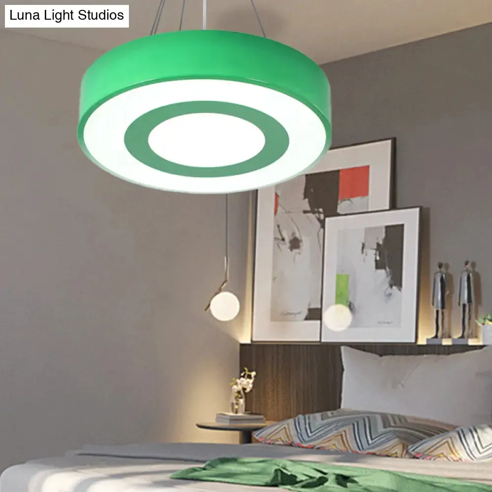 Kids' Acrylic LED Pendant Light in Macaron Colors - Perfect for Nursing Rooms