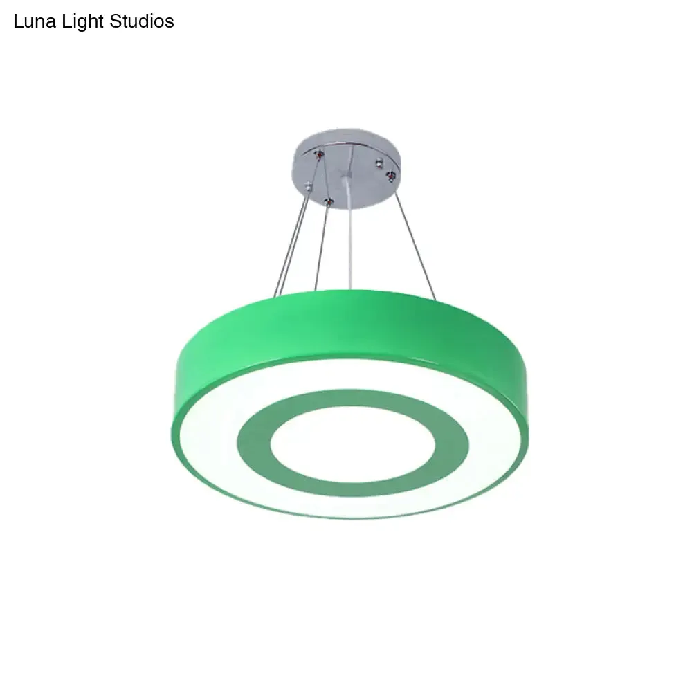 Kids' Acrylic LED Pendant Light in Macaron Colors - Perfect for Nursing Rooms