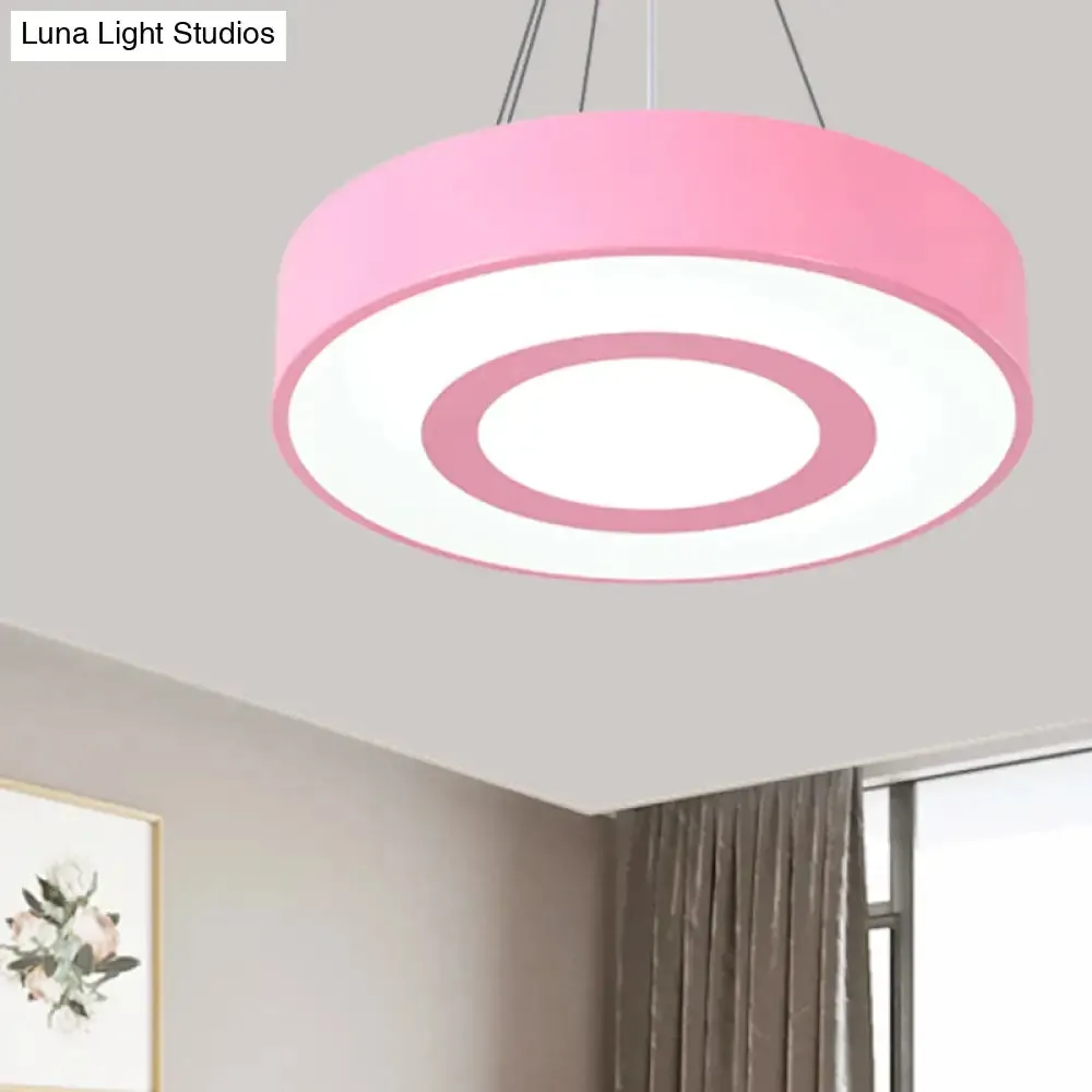 Kids' Acrylic LED Pendant Light in Macaron Colors - Perfect for Nursing Rooms