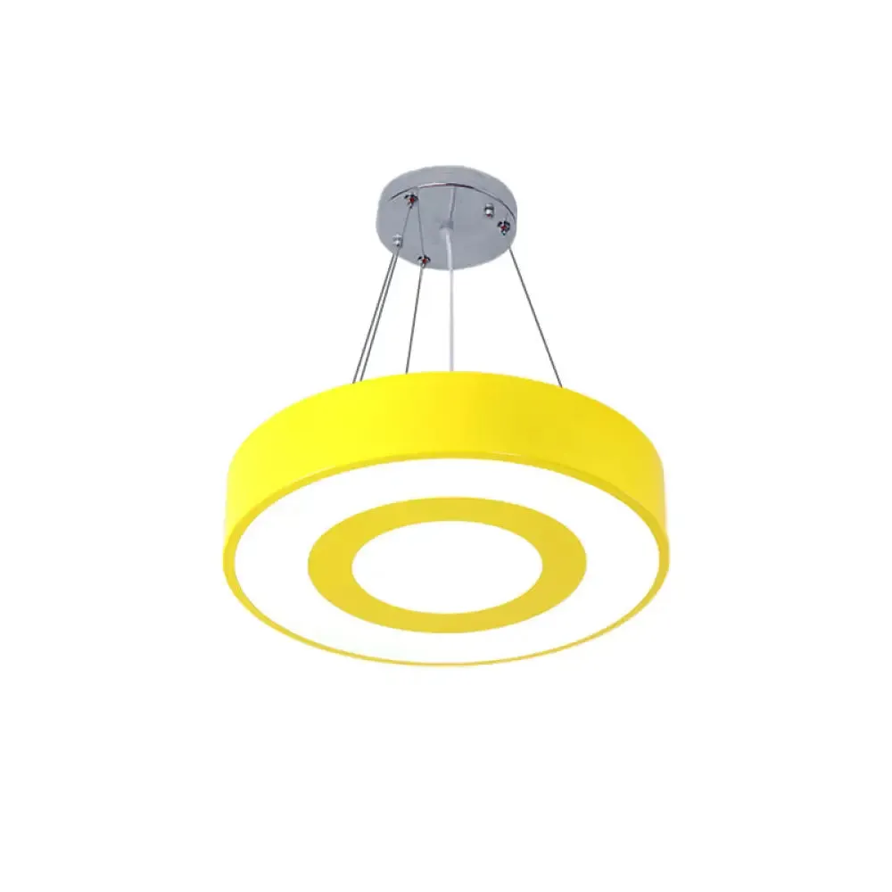 Kids' Acrylic LED Pendant Light in Macaron Colors - Perfect for Nursing Rooms