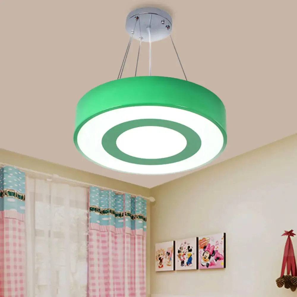 Kids' Acrylic LED Pendant Light in Macaron Colors - Perfect for Nursing Rooms