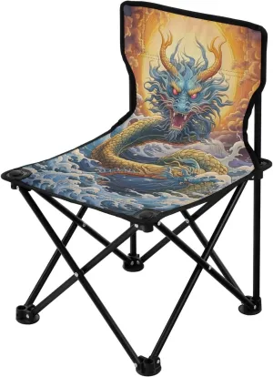 Kigai Folding Camping Chair Heavy Duty Chair Ultralight Compact Portable Beach Chair for Outdoor Camp, Hiking, Travel, Beach, Sporting Event and Picnic, China Dragon