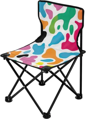 Kigai Folding Camping Chair Heavy Duty Chair Ultralight Compact Portable Beach Chair for Outdoor Camp, Hiking, Travel, Beach, Sporting Event and Picnic, Colorful Camouflage