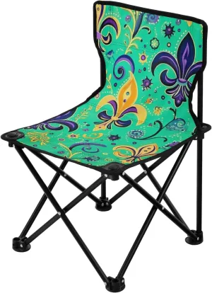 Kigai Folding Camping Chair Heavy Duty Chair Ultralight Compact Portable Beach Chair for Outdoor Camp, Hiking, Travel, Beach, Sporting Event and Picnic, Mardi Gras