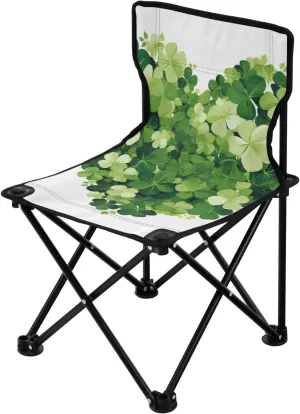 Kigai Folding Camping Chair Heavy Duty Chair Ultralight Compact Portable Beach Chair for Outdoor Camp, Hiking, Travel, Beach, Sporting Event and Picnic, St. Patrick's Day