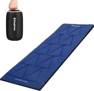 KingCamp Cot Mattress, Portable Lightweight Camping Sleeping Mat Soft Comfortable Non-Slip Cot Pad for Camp Cot, RV Bunk & Twin Beds