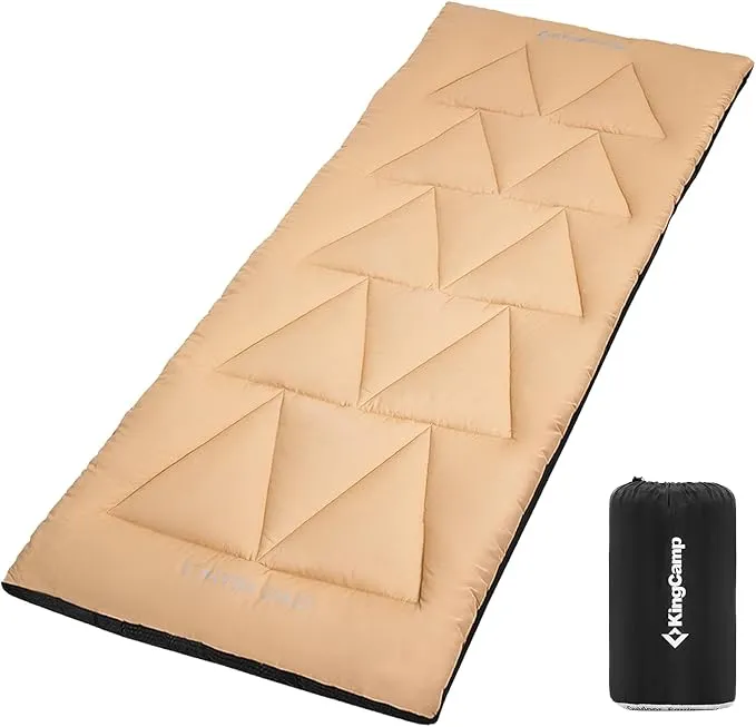 KingCamp Cot Pad for Camping, Soft Lightweight Sleeping Pad, Portable Non-Slip mat with Backpacking, for Yoga, Hiking, Traveling, 75"x 25"