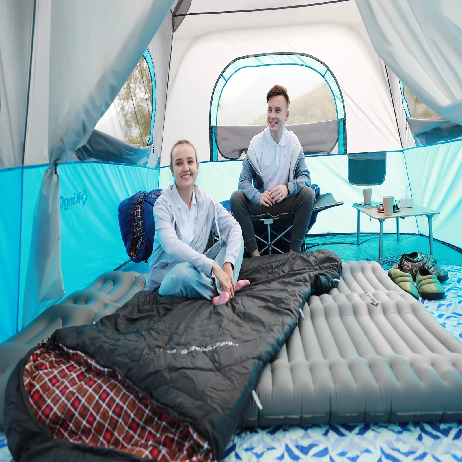 KingCamp FREESPACE 250 3-Season Plus Size Flannel Sleeping Bag