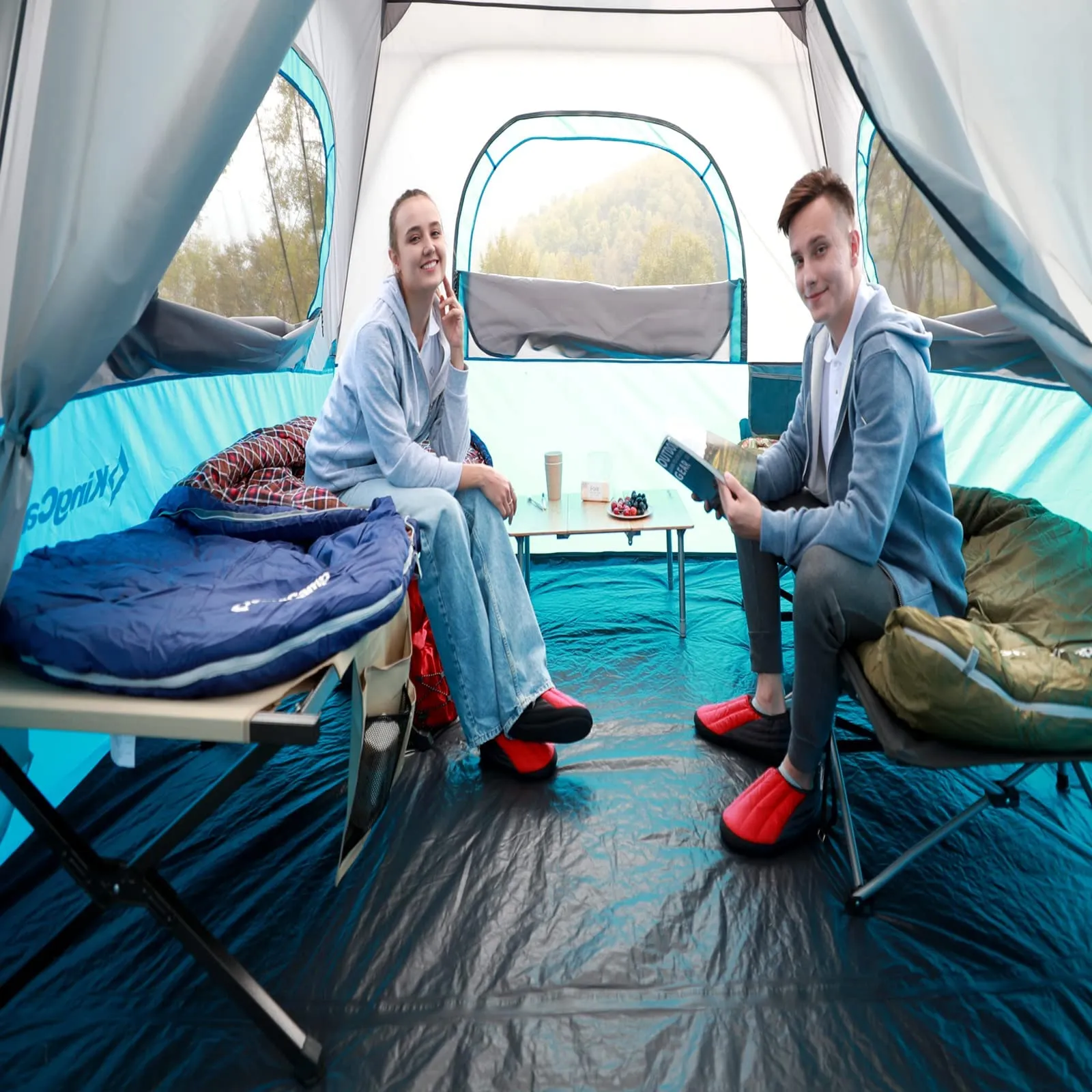 KingCamp FREESPACE 250 3-Season Plus Size Flannel Sleeping Bag