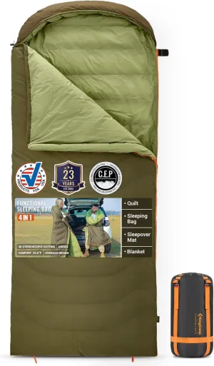 KingCamp Sleeping-Bags Down Sleeping Bag for Adults, Recycled 700 FP Cold Weather 3-4 Season Sleeping Bag