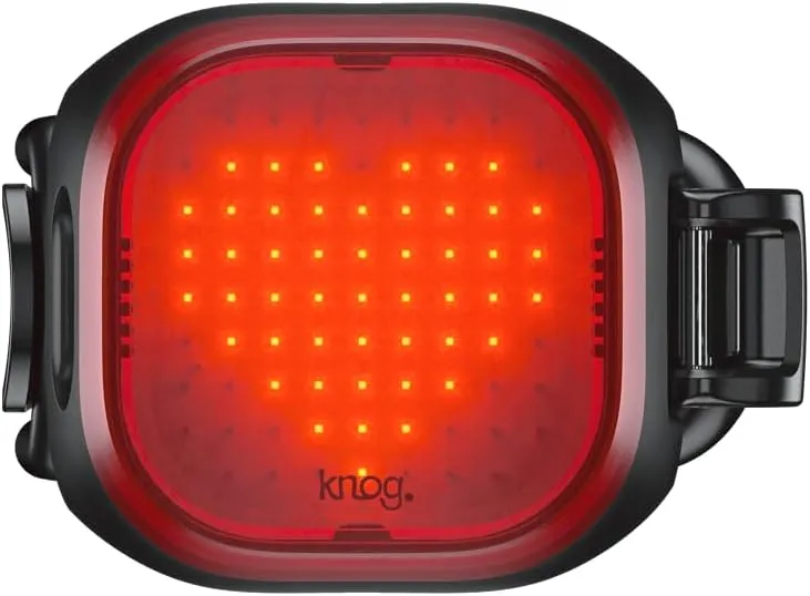 Knog Blinder Mini Rear Bike Light - Compact USB Rechargeable Bike Tail Light, 30 Lumen COB LED, 8 Flash Modes, Ultralight 17g, IP67 Waterproof, 300m Visibility, 30-Hour Runtime
