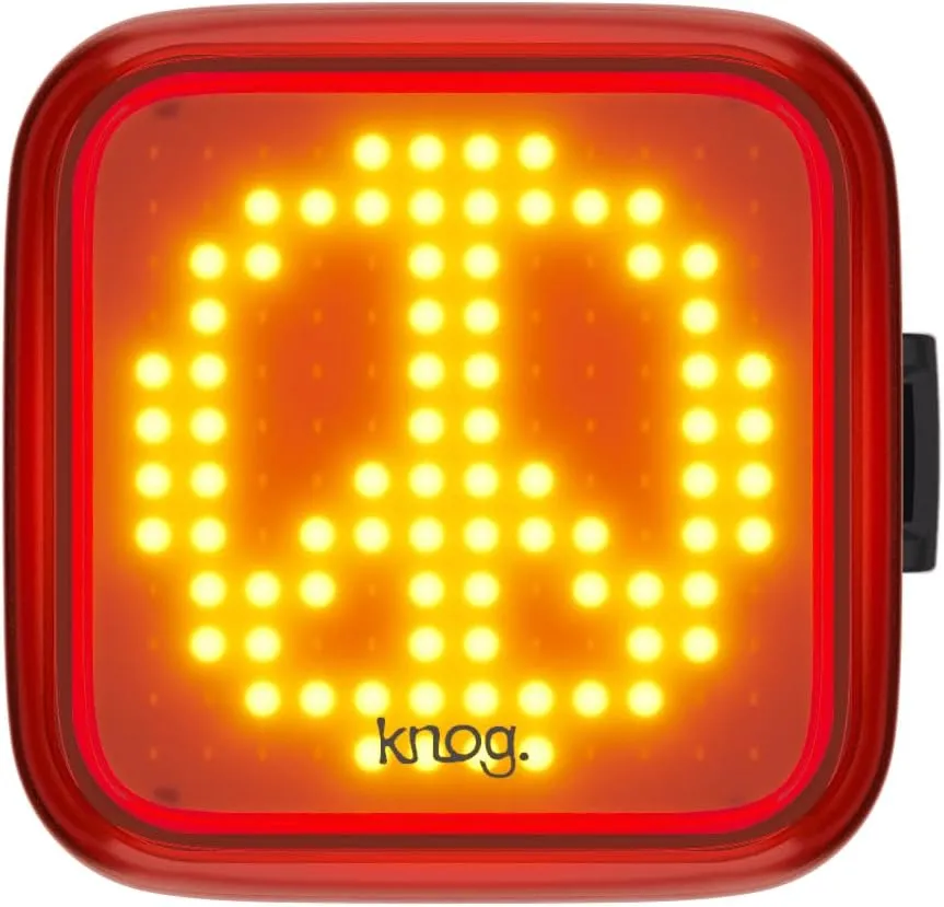 Knog Blinder Rear Bike Tail Light - 100 Lumen USB Rechargeable, Waterproof, 8 Modes, Fits 22-32mm, 450m Visibility