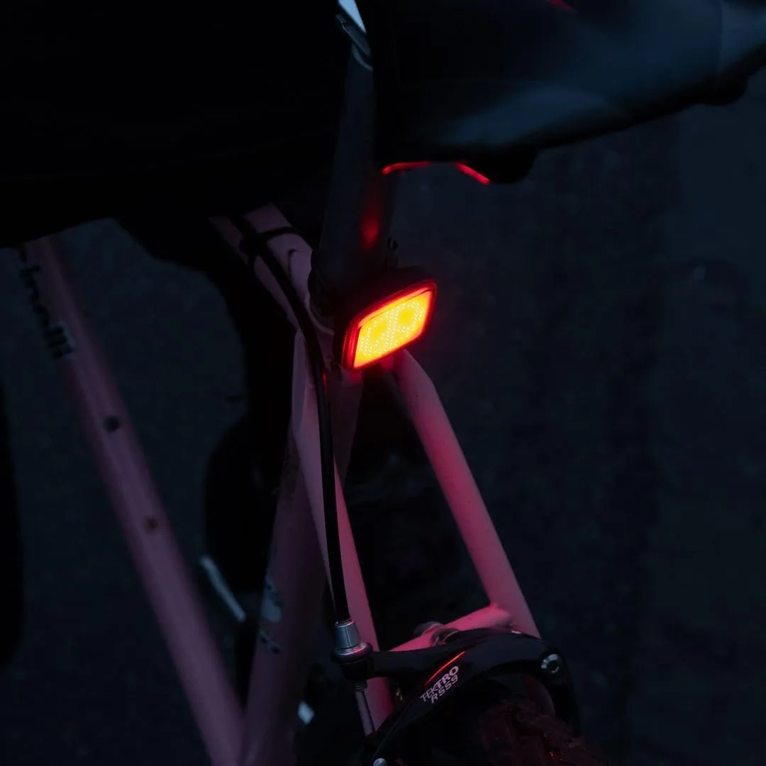 Knog Blinder Rear Bike Tail Light - 100 Lumen USB Rechargeable, Waterproof, 8 Modes, Fits 22-32mm, 450m Visibility