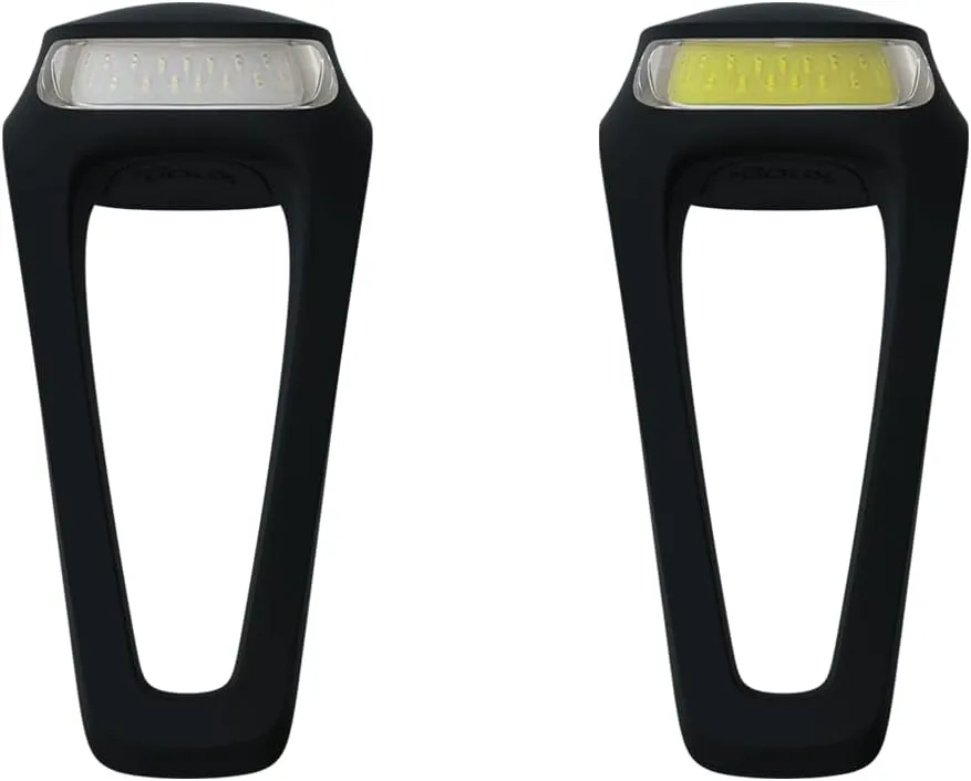 Knog Frog Bike Headlight and Tail Light Set - USB-C Rechargeable Bicycle Light with 40 Lumen Front & 20 Lumen Rear Output, 9 Modes, Flexible Mount, IP65 Water Resistant Bike Light