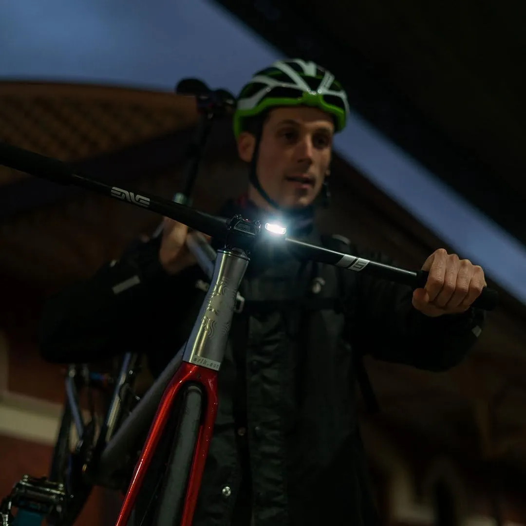 Knog Frog Bike Headlight and Tail Light Set - USB-C Rechargeable Bicycle Light with 40 Lumen Front & 20 Lumen Rear Output, 9 Modes, Flexible Mount, IP65 Water Resistant Bike Light