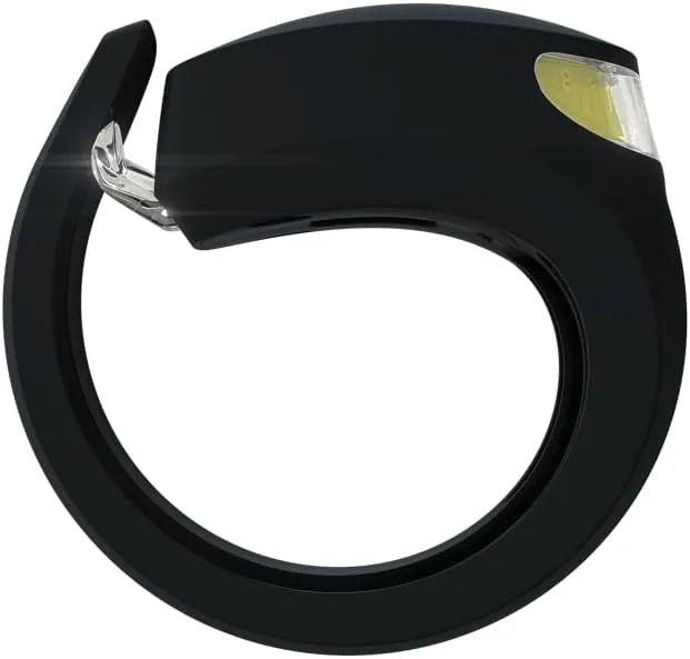 Knog Frog Front Bike Light - Iconic Bicycle Light Reborn with Bright 40 Lumen LED Output, 9 Light Modes, Flexible Mount, USB-C Rechargeable, 20g Lightweight Bike Headlight