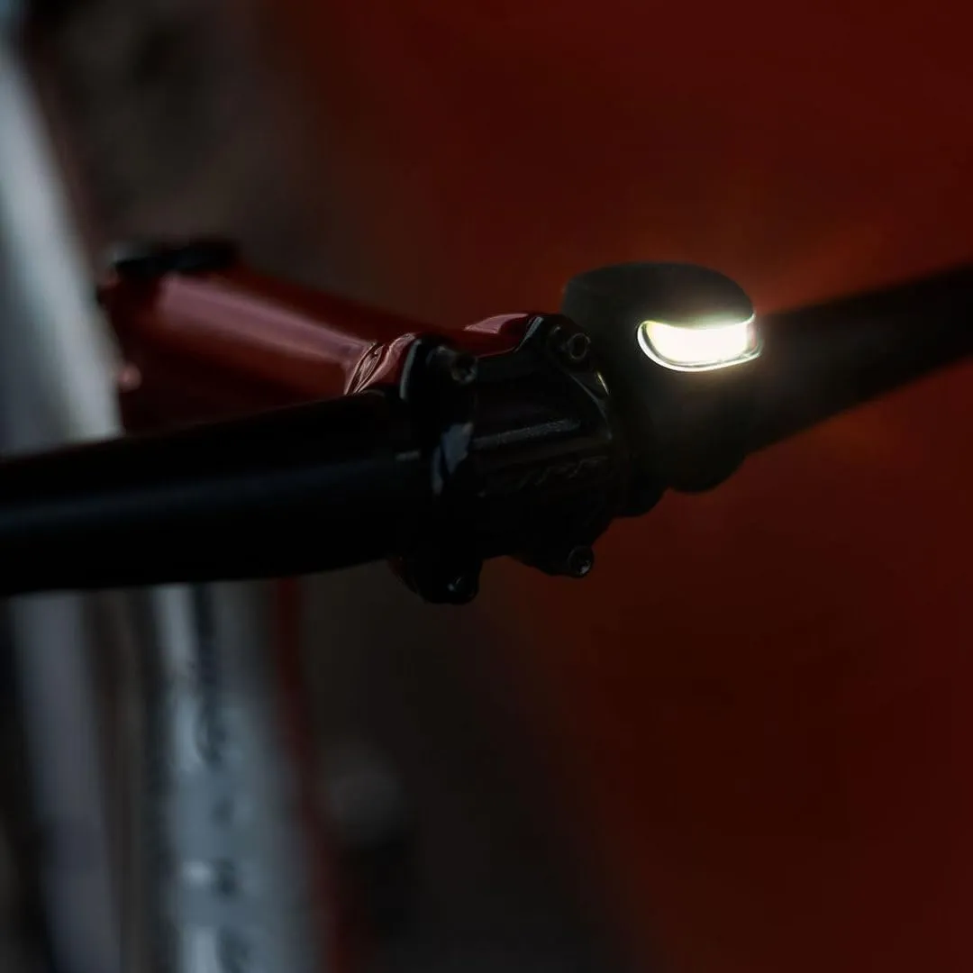 Knog Frog Front Bike Light - Iconic Bicycle Light Reborn with Bright 40 Lumen LED Output, 9 Light Modes, Flexible Mount, USB-C Rechargeable, 20g Lightweight Bike Headlight