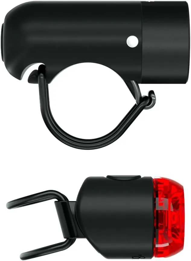 Knog Plug USB Rechargeable Bike Light - 250 Lumen Bike Headlight with Low Battery Indicator, Side Visibility, IP67 Waterproof, 5 Modes & Up to 240  Hours Runtime
