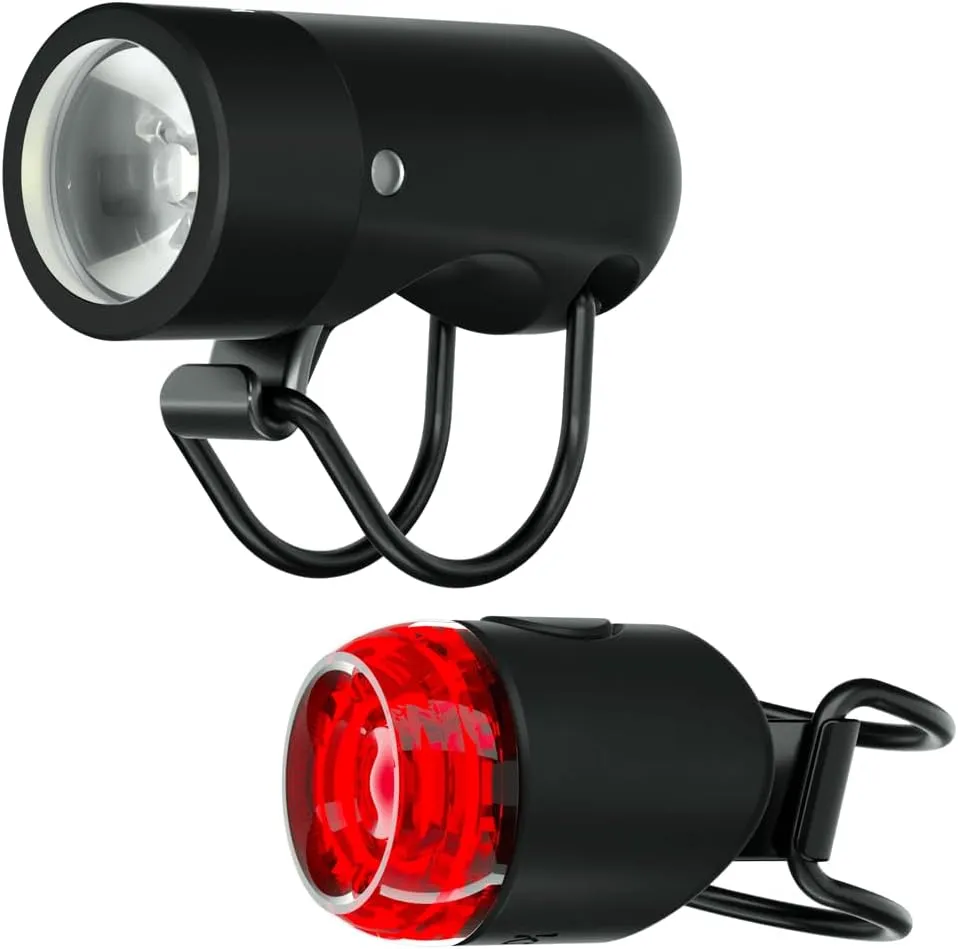 Knog Plug USB Rechargeable Bike Light - 250 Lumen Bike Headlight with Low Battery Indicator, Side Visibility, IP67 Waterproof, 5 Modes & Up to 240  Hours Runtime