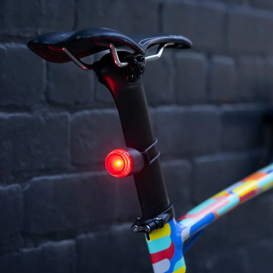 Knog Plug USB Rechargeable Bike Light - 250 Lumen Bike Headlight with Low Battery Indicator, Side Visibility, IP67 Waterproof, 5 Modes & Up to 240  Hours Runtime