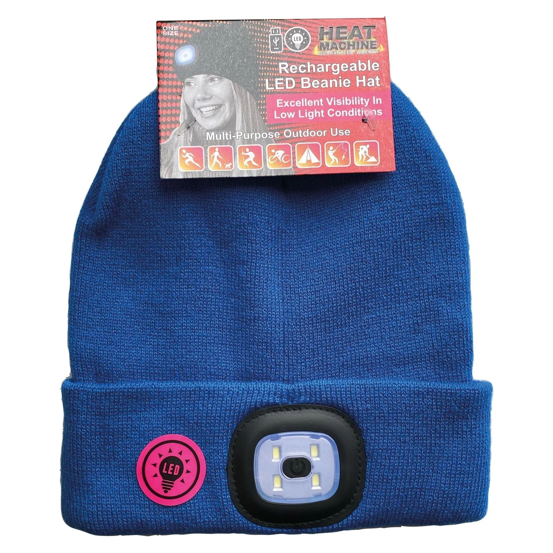 Ladies LED light Hat (assorted colours) 3360