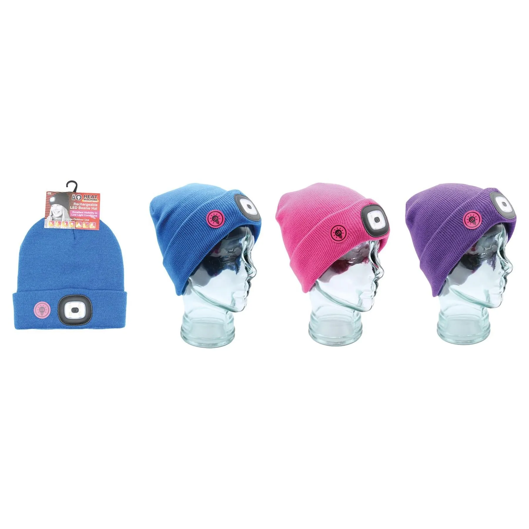 Ladies LED light Hat (assorted colours) 3360