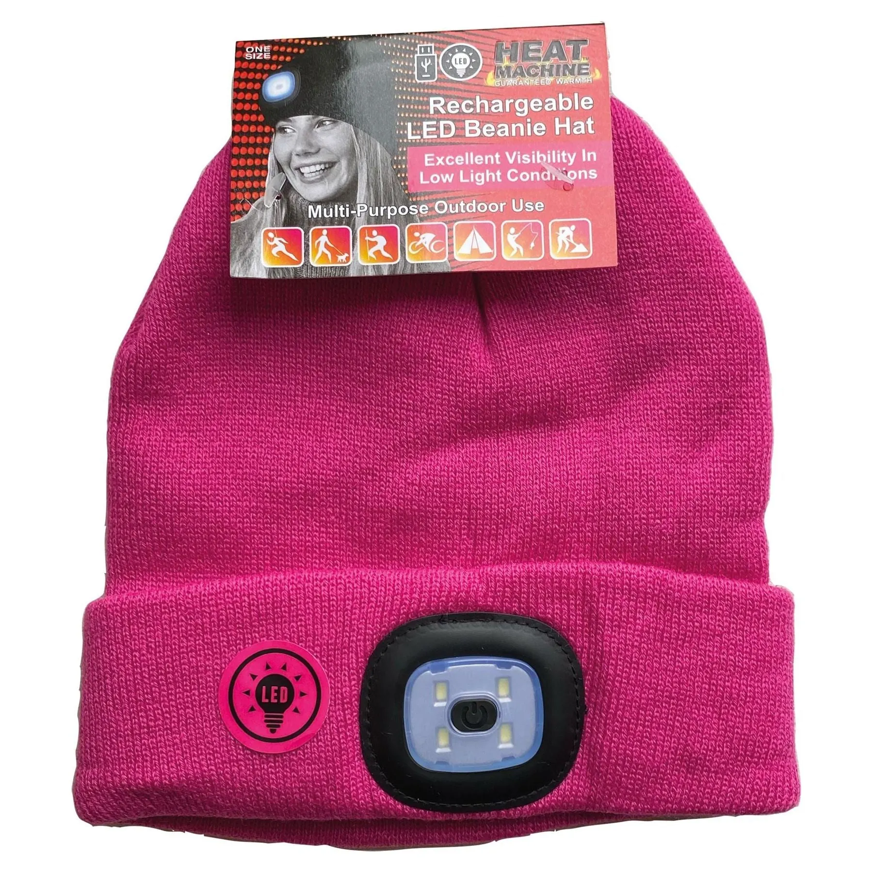 Ladies LED light Hat (assorted colours) 3360
