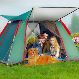 Large 4-6 Auto Beach Verified secure Urltra-Light Tent Person Excellent Camping