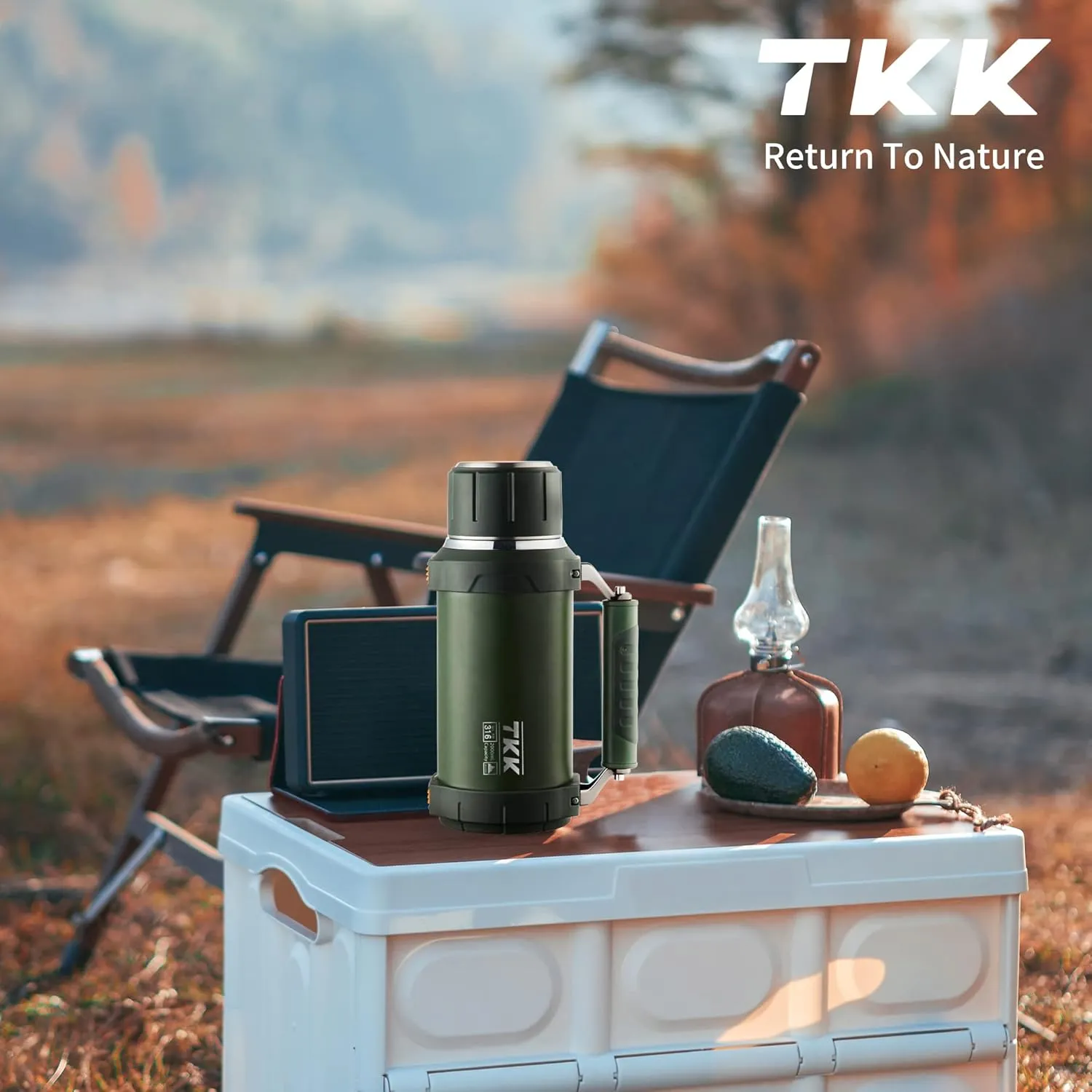 Large Coffee Thermoses for Hot Drinks Stainless Steel Thermoses 2QT 64oz Vacuum Insulated Bottle With Cup Handle Keeps Liquids Hot And Cold For Up To 24 For Outdoor Gathering Camping