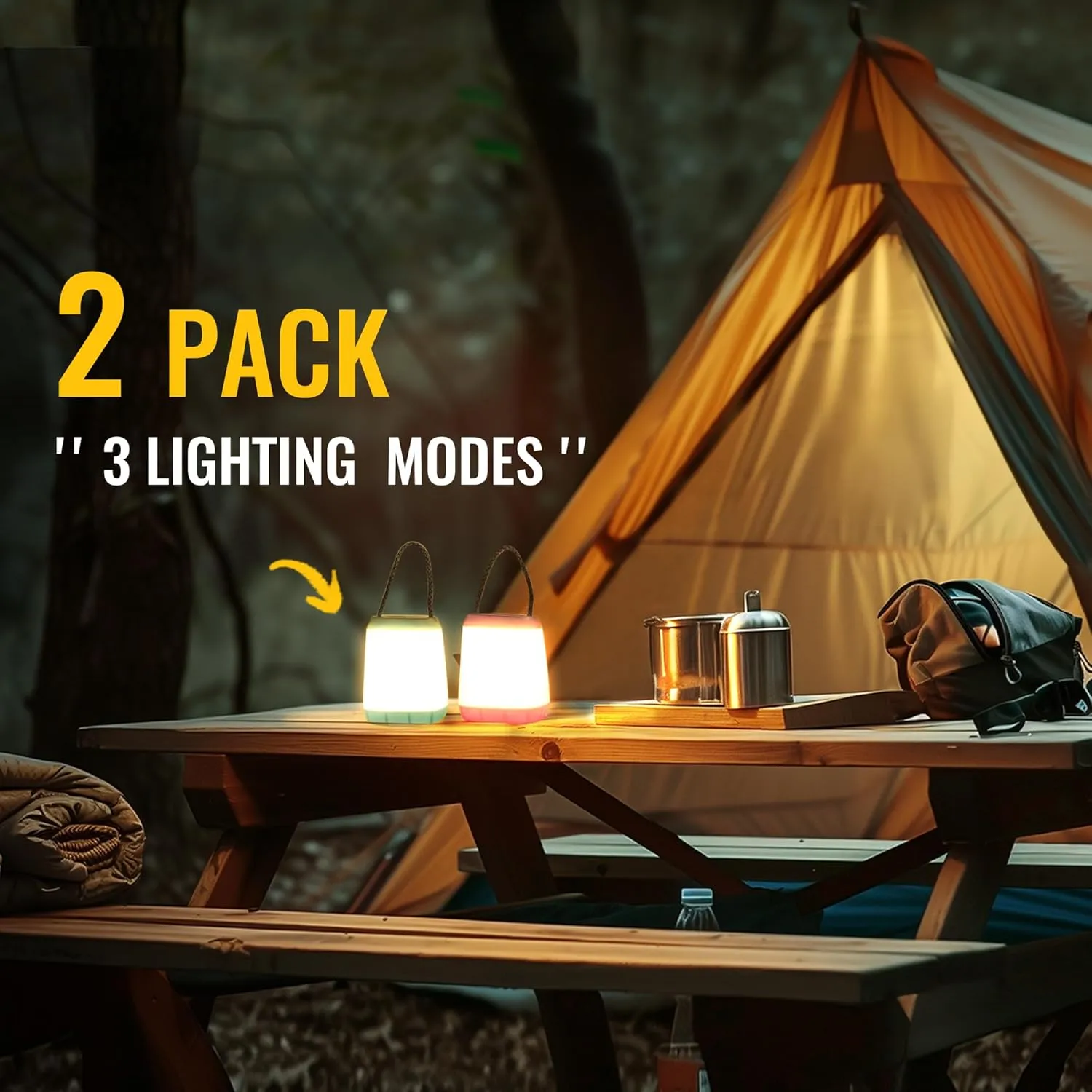 LED Camping Light (2, Large)
