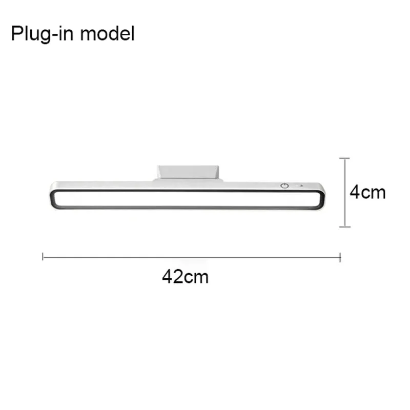 LED Desk Lamp with USB Rechargeable Light, Stepless Dimming Magnetic Hanging Night Light for Bedroom and Reading