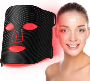 LED Face Mask Light Therapy for Skin Care, Red Light Face Mask for Wrinkle Reduction - Gift for Woman and Man