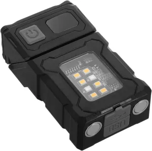 Led Flashlight 1000 Lumens Rechargeable Clip on Hat Light Multi-Function Perfect for Outdoor Camping