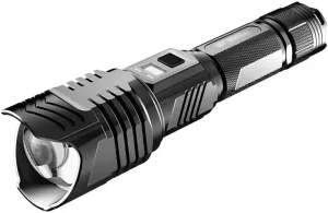 LED Flashlights, Zoomable Torch Light, Camping Gear, 3 Modes, Super Bright Waterproof Tactical Flashlight USB Charging for Hiking/Camping/Emergencies (Black)