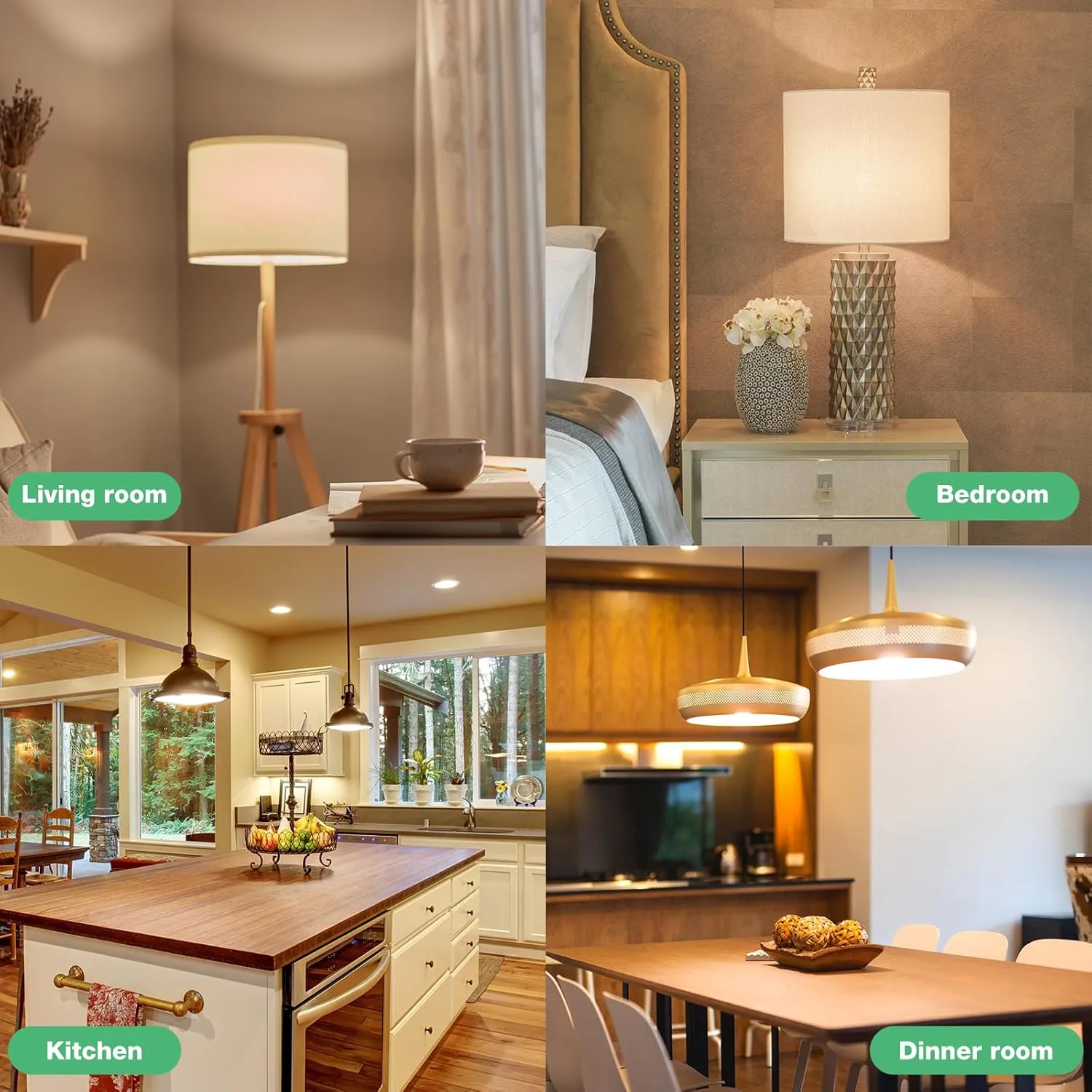 LED Light Bulbs Soft White 2700K, 60 Watt Equivalent LED Bulbs, A19 Standard Bulbs, 800 LM, 15000 Hours, E26 Base, Non-Dimmable, 8.5W White LED Bulbs for Bedroom Living Room, 12 Pack