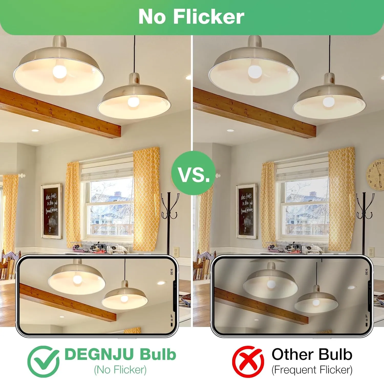 LED Light Bulbs Soft White 2700K, 60 Watt Equivalent LED Bulbs, A19 Standard Bulbs, 800 LM, 15000 Hours, E26 Base, Non-Dimmable, 8.5W White LED Bulbs for Bedroom Living Room, 12 Pack