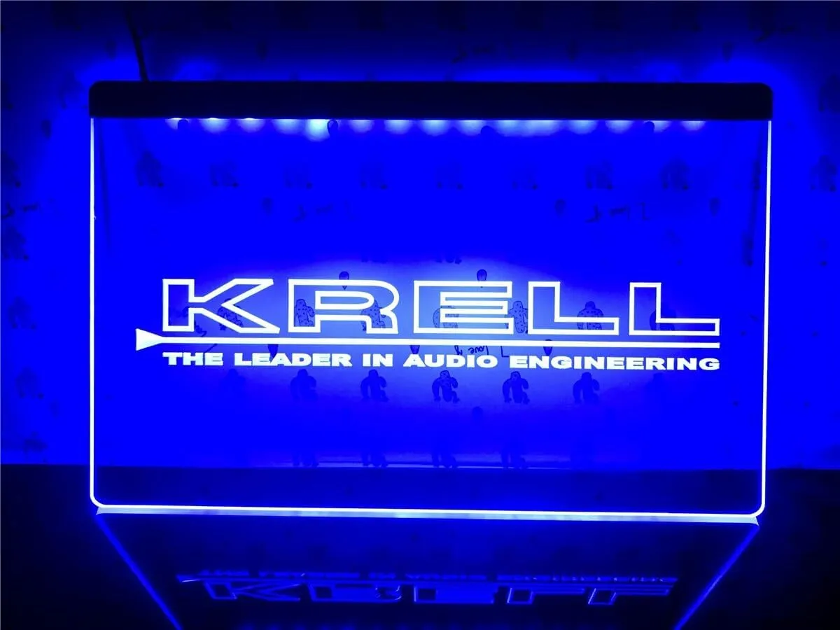Led Light Sign For Sound Audio Video Music Systems Parts and Repair Service Shop Home Theatre and cinema Beer Bar Pub Store Party Man Cave Garage Wall Decor Best Gift (For Krell)