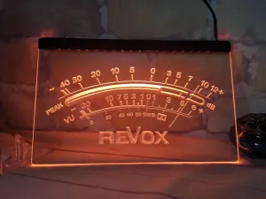 Led Light Sign Radio Style For Revox Sound Audio Video Music Systems Parts and Repair Service Shop Home Theatre and cinema Beer Bar Pub Store Party Man Cave Garage Wall Decor Best Gift