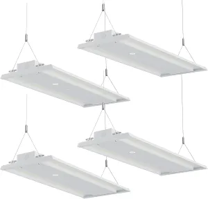 LED Linear High Bay Light, 130W 19500LM High Bay LED Shop Lights, 120-277V, 5000K, 0-10V Dimmable LED Shop Light, Linear High Bay Light for Warehouse Workshops, UL Complied, 4 Pack.