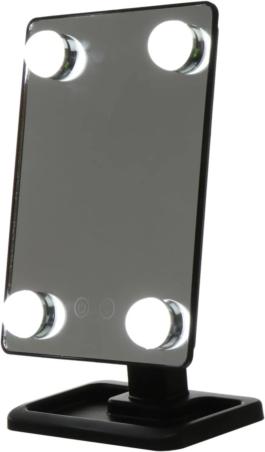 LED Makeup Mirror with LED Light Swivel Tabletop Mirror for Women for Makeup Application Eyebrow Trimming and Facial Care