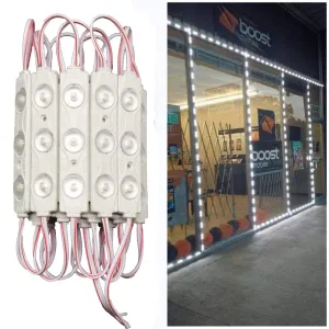 LED Module,TeiNewBy LED Window Light White 100pcs 49.8 Ft 2835 SMD 150LM Per LED Module IP65 Waterproof Decorative Light for Letter Sign Advertising Signs with Tape Adhesive Backside (White Light)