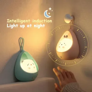 LED Night Light Sensor Control Cute Animal