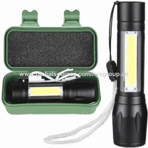 LED Rechargeable Tactical Flashlight Zoomable 3 Modes USB Charging Torch
