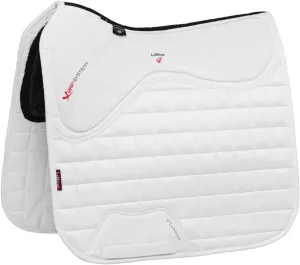 LeMieux Dressage X-Grip Twin Sided Square Saddle Pad - Saddle Pads for Horses - Equestrian Riding Equipment and Accessories (White - Large)