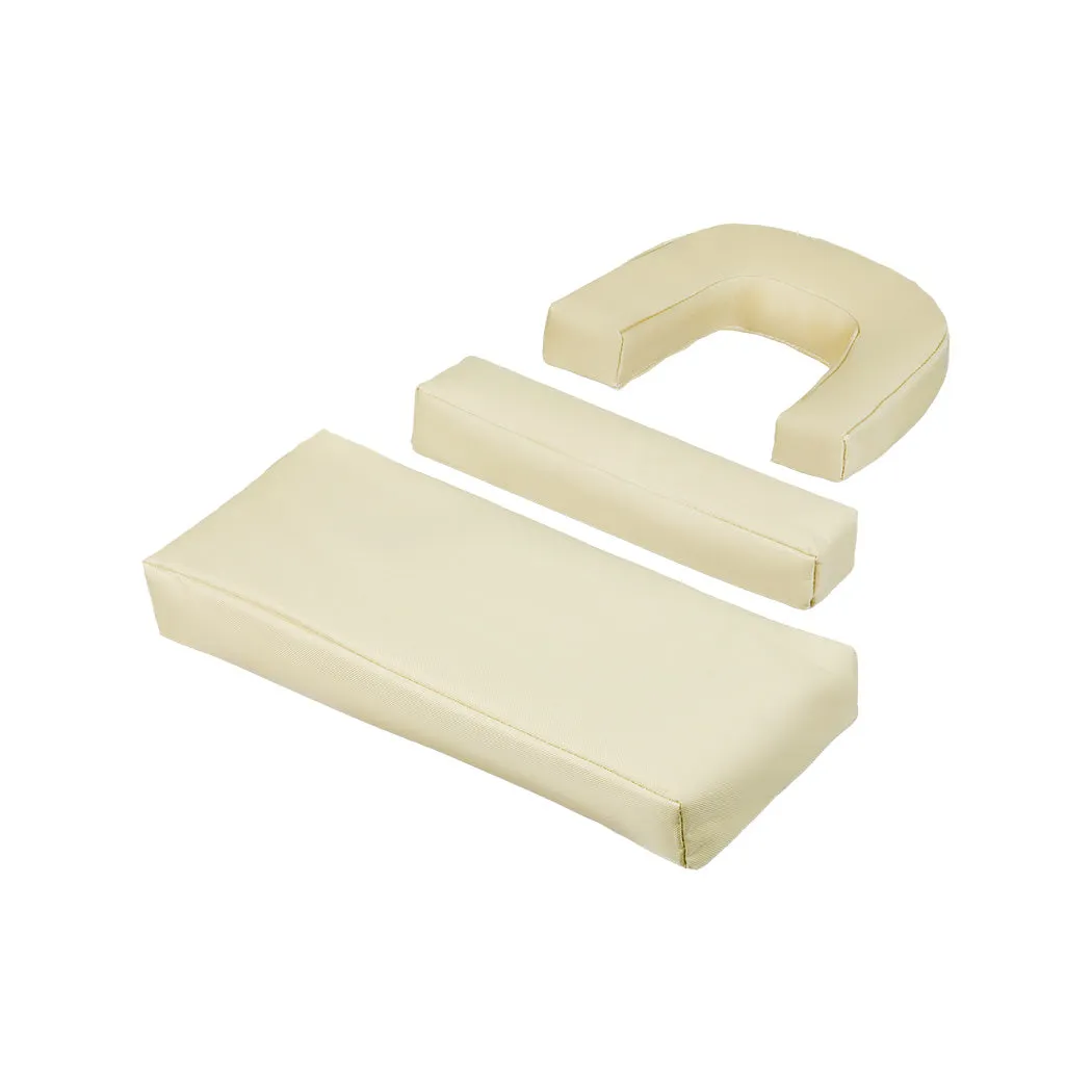 Levede Foldable Beach Lounge Chairs with Face Hole Khaki-NSW_Rural