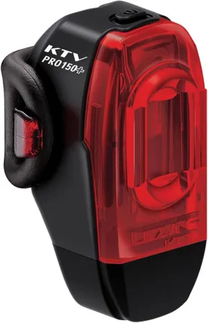 LEZYNE KTV Drive Pro Bicycle USB Rechargeable IPX7 Waterproof 270-Degree Visibility LED Rear Light w/Multiple Solid & Flash Modes | Mounting Strap Included - 75/150 Lumens Options