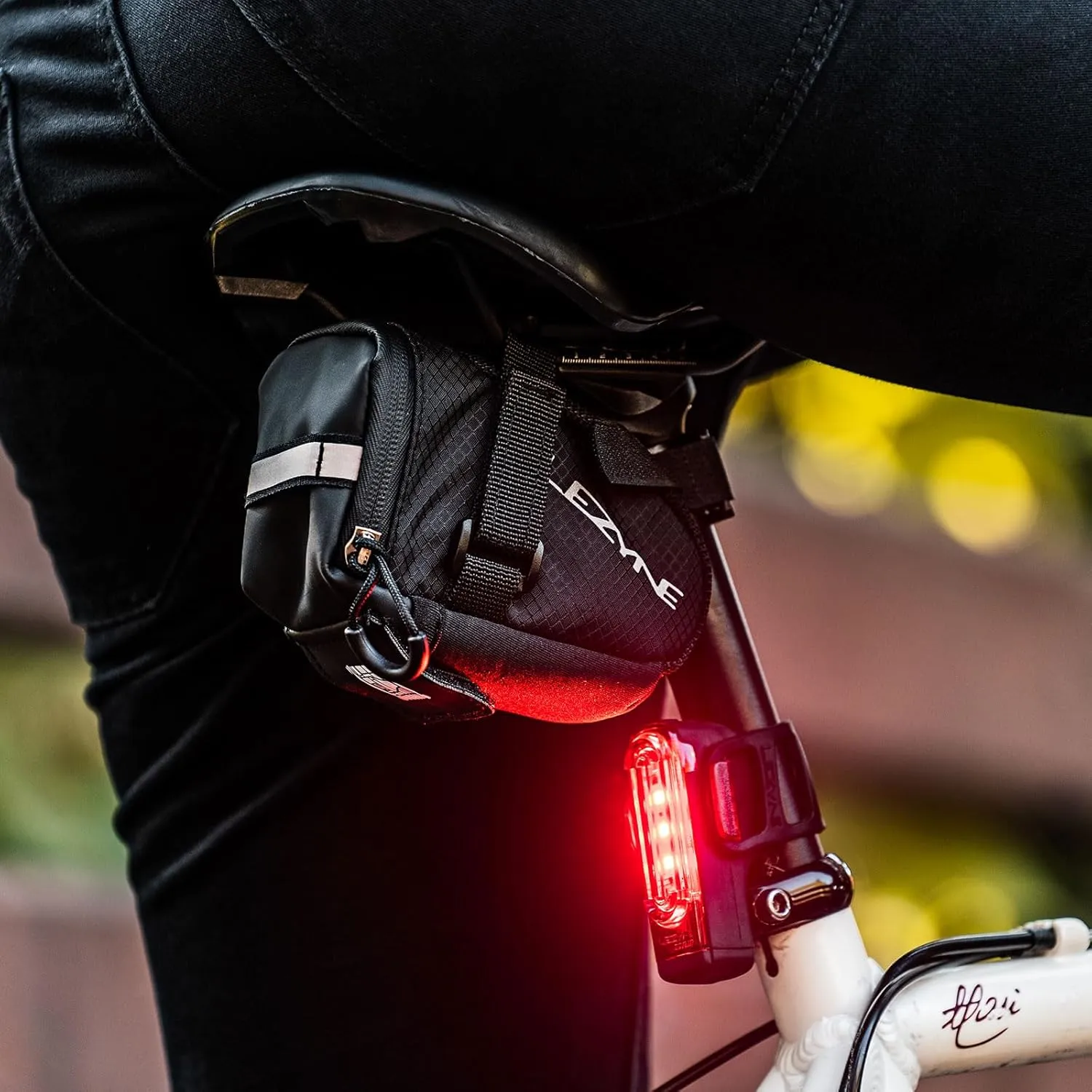 LEZYNE Strip Drive Pro Alert Rear - Bicycle USB Rechargeable Durable Weather-Resistant IPX7 White LED Tail Light with Solid & Flash Modes | Includes Silicone Rubber Mounting Strap | 300/400 Lumens