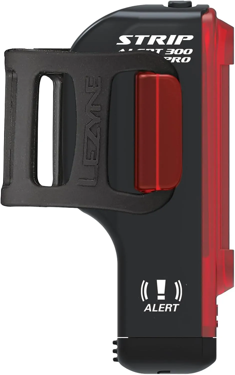 LEZYNE Strip Drive Pro Alert Rear - Bicycle USB Rechargeable Durable Weather-Resistant IPX7 White LED Tail Light with Solid & Flash Modes | Includes Silicone Rubber Mounting Strap | 300/400 Lumens