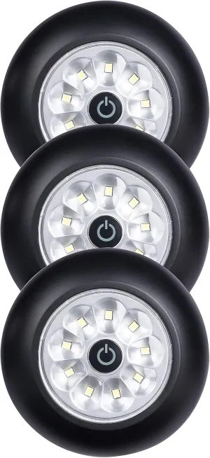LIGHT IT! by Fulcrum, 30016-303 9-LED Anywhere Light XB, Black, 3 Pack